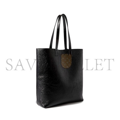 YSL SHOPPING SAINT LAURENT NS IN CRINKLED GLOSSED-LEATHER 1647597332145128 (32.5*35*10.5cm)