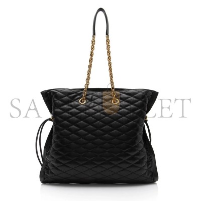 YSL LE POCHON MATELASSE IN QUILTED LAMBSKIN 7424401EL071000 (42*36.5*1cm)