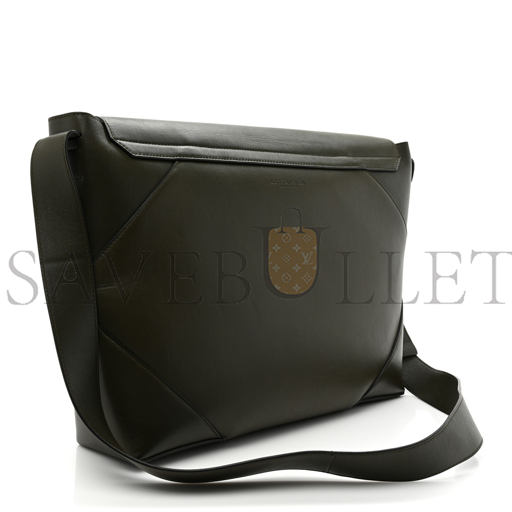 BOTTEGA VENETA LAMBSKIN MAXI INTRECCIATO MESSENGER BAG (23*15*6cm) BOTTEGA VENETA LAMBSKIN MAXI INTRECCIATO MESSENGER BAG (23*15*6cm)