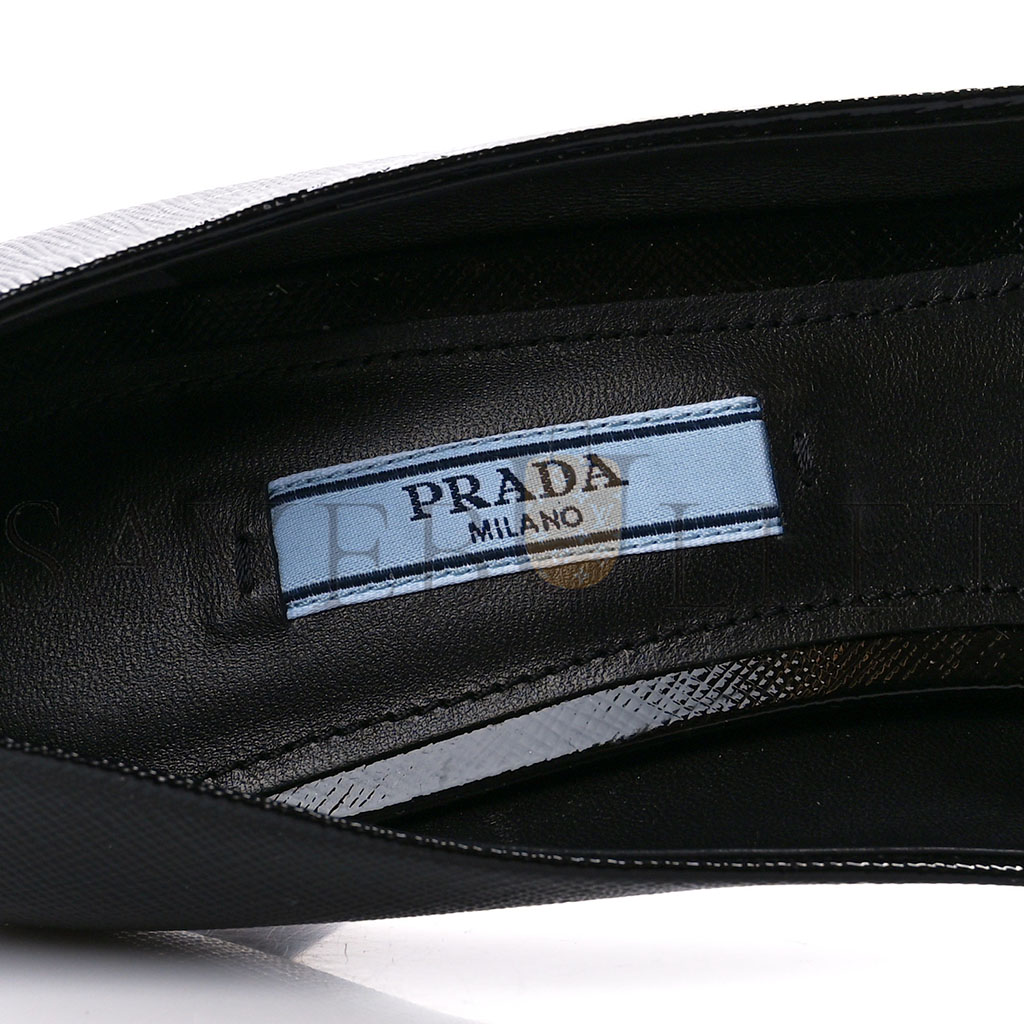 PRADA SAFFIANO VERNICE PUMPS 39.5 BLACK PRADA SAFFIANO VERNICE PUMPS 39.5 BLACK