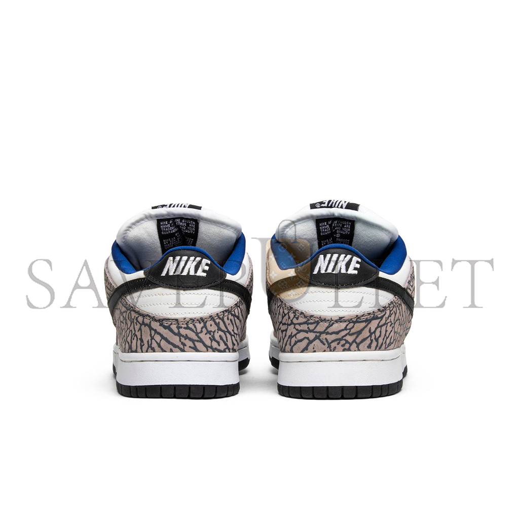 NIKE SUPREME × NIKE SB DUNK LOW WHITE CEMENT 304292-001