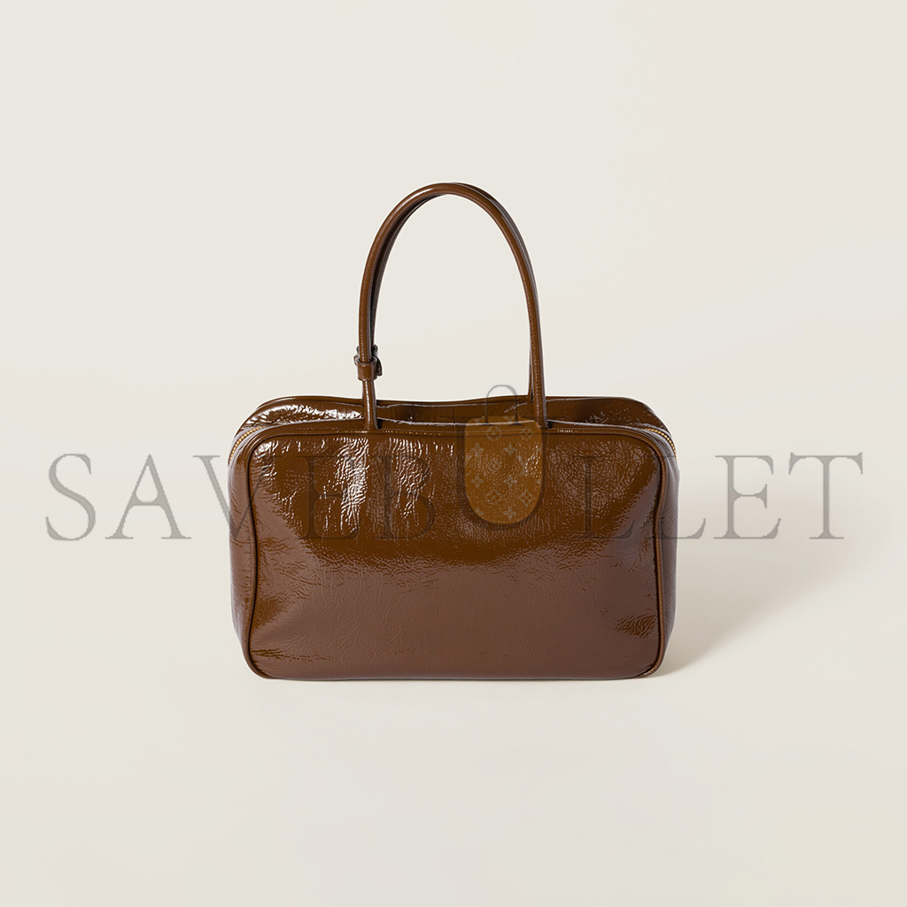 MIU MIU BEAU NAPLAK PATENT LEATHER BAG 5BB117 (34*23*10cm) MIU MIU BEAU NAPLAK PATENT LEATHER BAG 5BB117 (34*23*10cm)