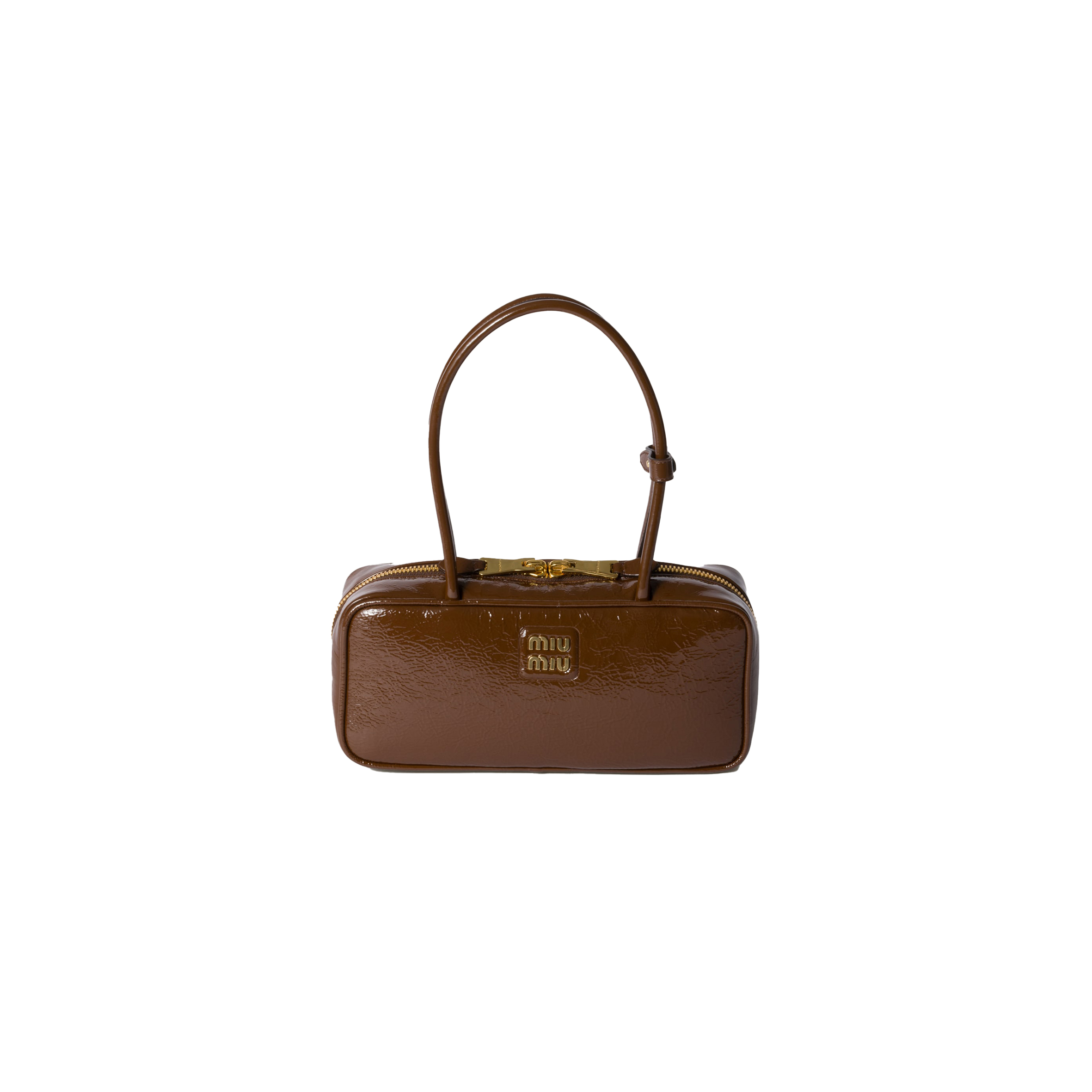 MIU MIU BEAU NAPLAK PATENT LEATHER BAG 5BB173 (27*12*8cm) MIU MIU BEAU NAPLAK PATENT LEATHER BAG 5BB173 (27*12*8cm)