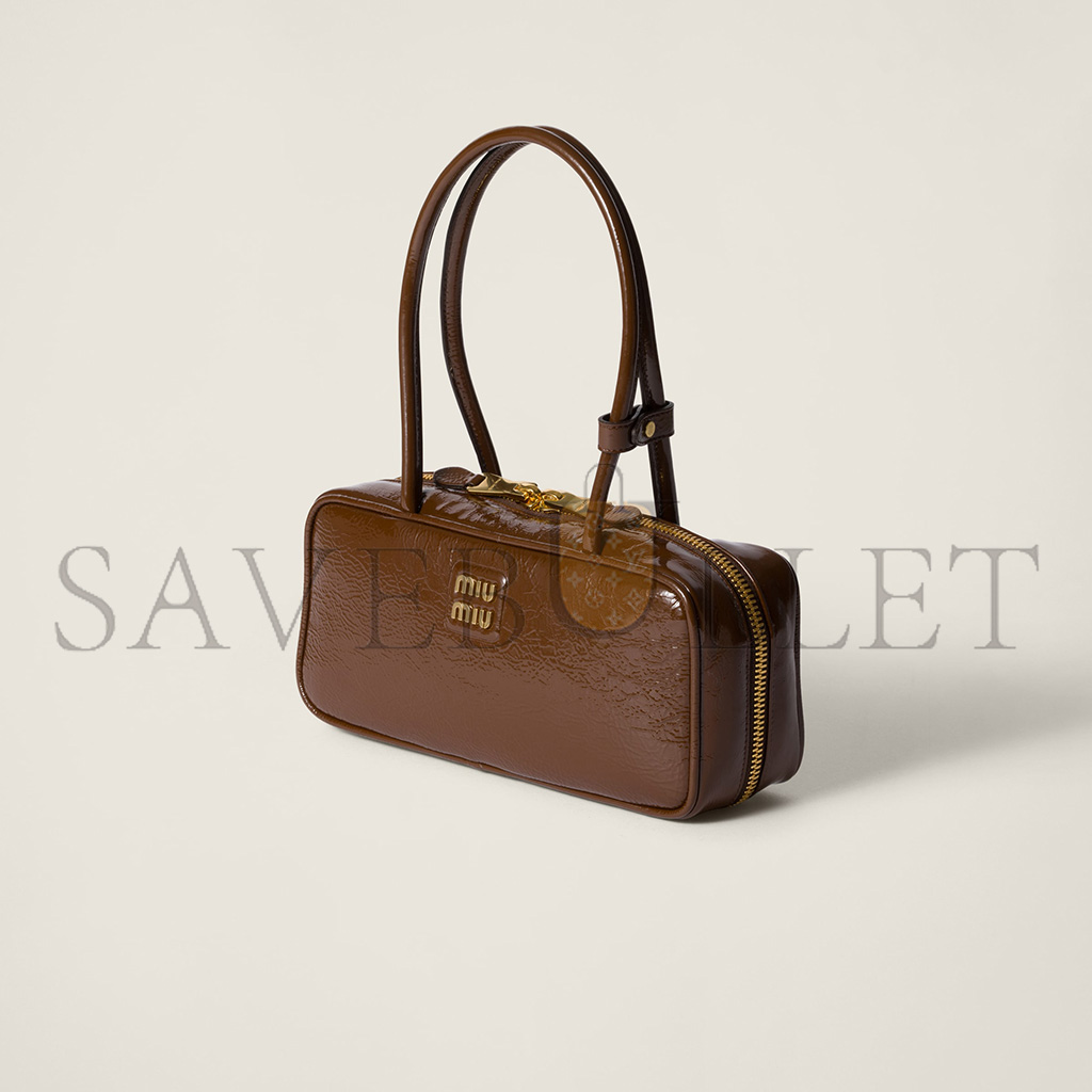 MIU MIU BEAU NAPLAK PATENT LEATHER BAG 5BB173 (27*12*8cm) MIU MIU BEAU NAPLAK PATENT LEATHER BAG 5BB173 (27*12*8cm)