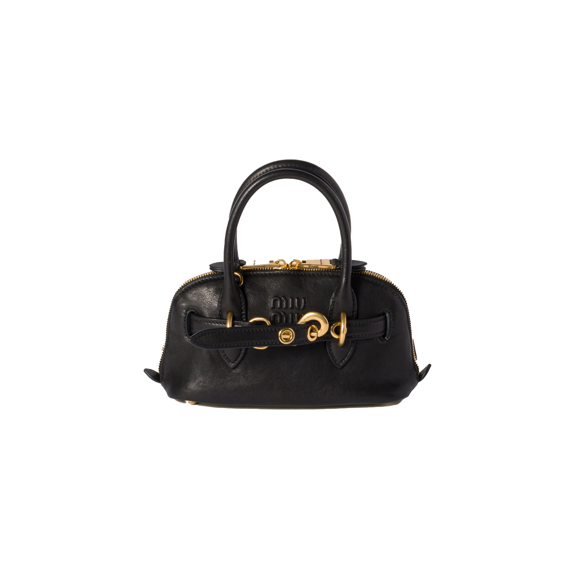 MIU MIU AVENTURE MINI NAPPA LEATHER BAG 5BP090 (21*13.2*8cm) MIU MIU AVENTURE MINI NAPPA LEATHER BAG 5BP090 (21*13.2*8cm)