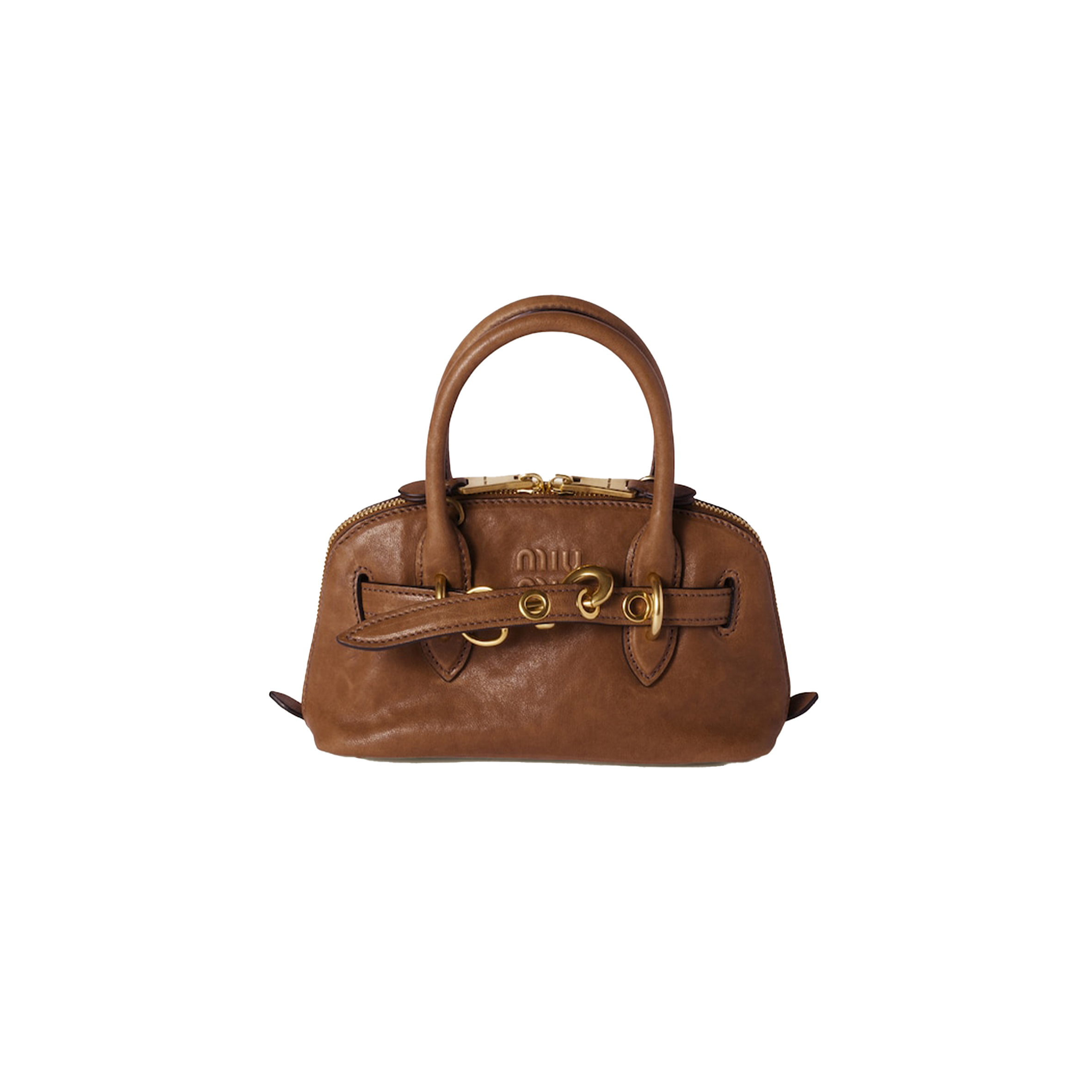MIU MIU AVENTURE MINI NAPPA LEATHER BAG 5BP090 (21*13.2*8cm) MIU MIU AVENTURE MINI NAPPA LEATHER BAG 5BP090 (21*13.2*8cm)