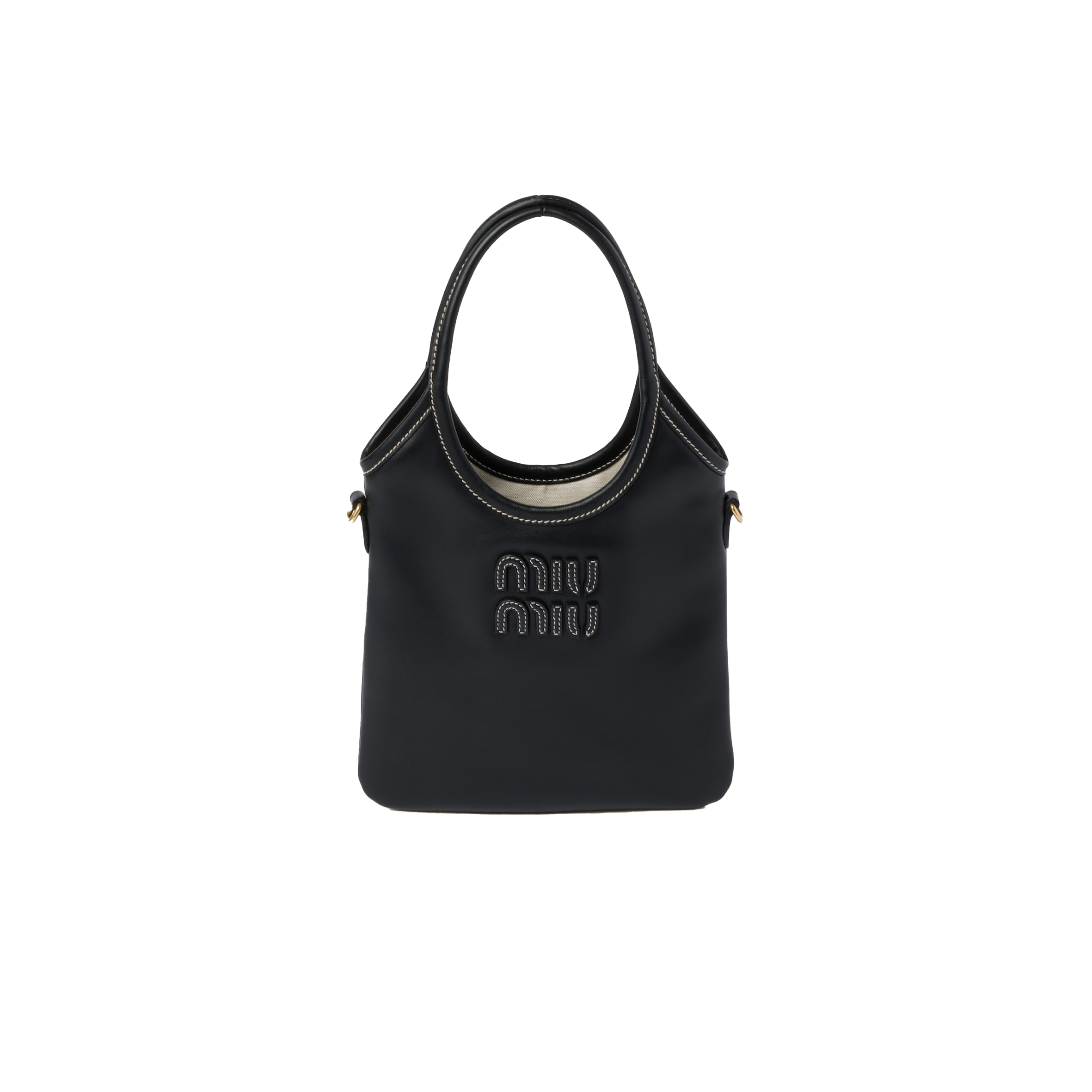 MIU MIU IVY LEATHER HANDBAG 5BG281 (24*20cm) MIU MIU IVY LEATHER HANDBAG 5BG281 (24*20cm)