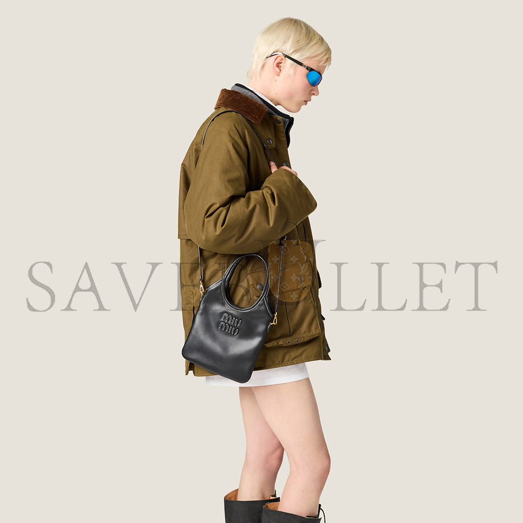 MIU MIU IVY LEATHER HANDBAG 5BG281 (24*20cm) MIU MIU IVY LEATHER HANDBAG 5BG281 (24*20cm)