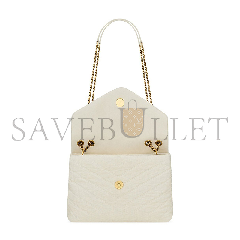 YSL LOULOU SMALL IN QUILTED COTTON 494699FABQ99133 (23*17*9cm)