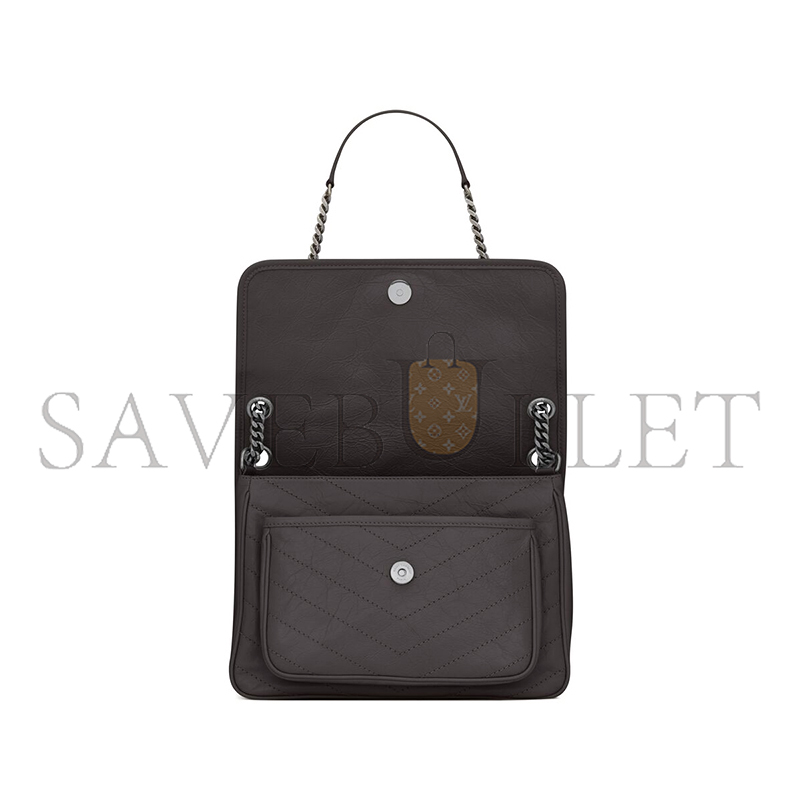 YSL NIKI MEDIUM IN VINTAGE LEATHER 6331580EN041112 (28*20*8.5cm)