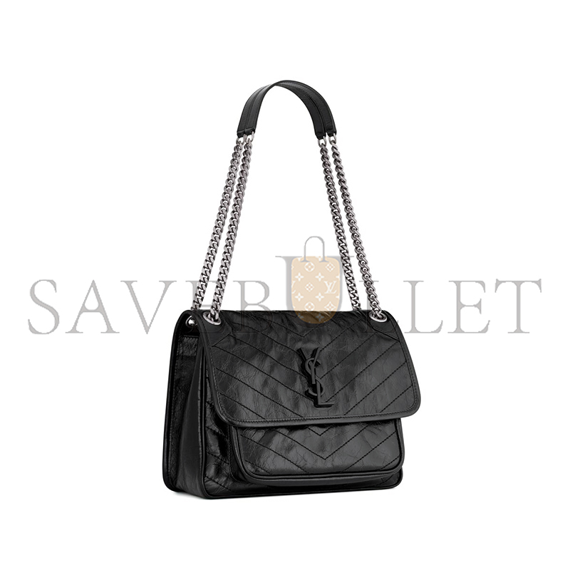 YSL NIKI MEDIUM IN VINTAGE LEATHER 6331580EN041000 (28*20*8.5cm)