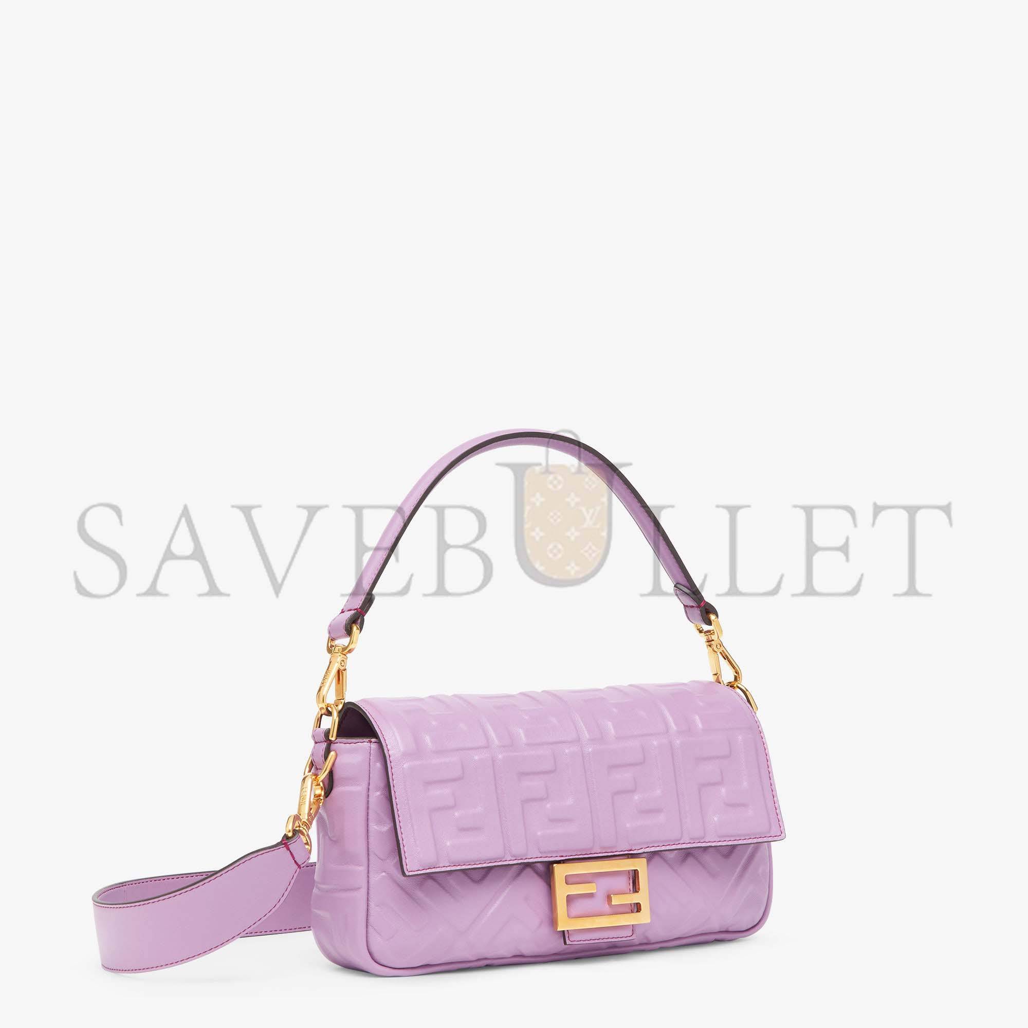 FENDI BAGUETTE - LILAC NAPPA LEATHER BAG 8BR600A72VF1JCL (27*15*6cm)