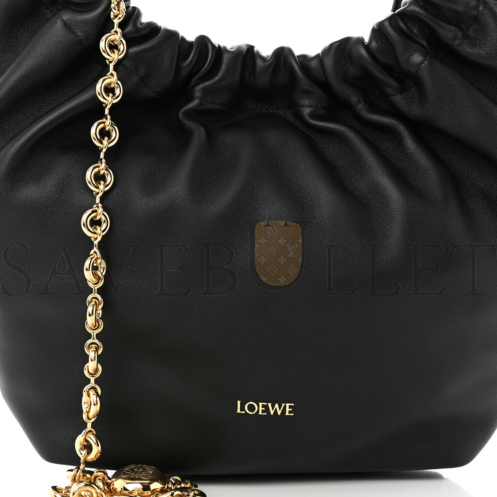 LOEWE NAPPA MEDIUM SQUEEZE BAG BLACK (29*20*11cm)