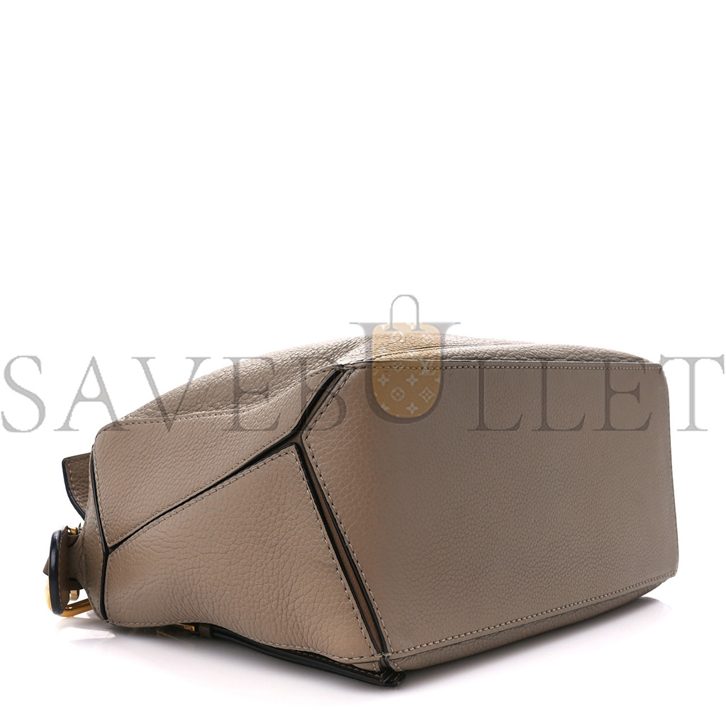 LOEWE GRAINED CALFSKIN SMALL PUZZLE BAG SAND MINK (24*16.5*10.5cm) 