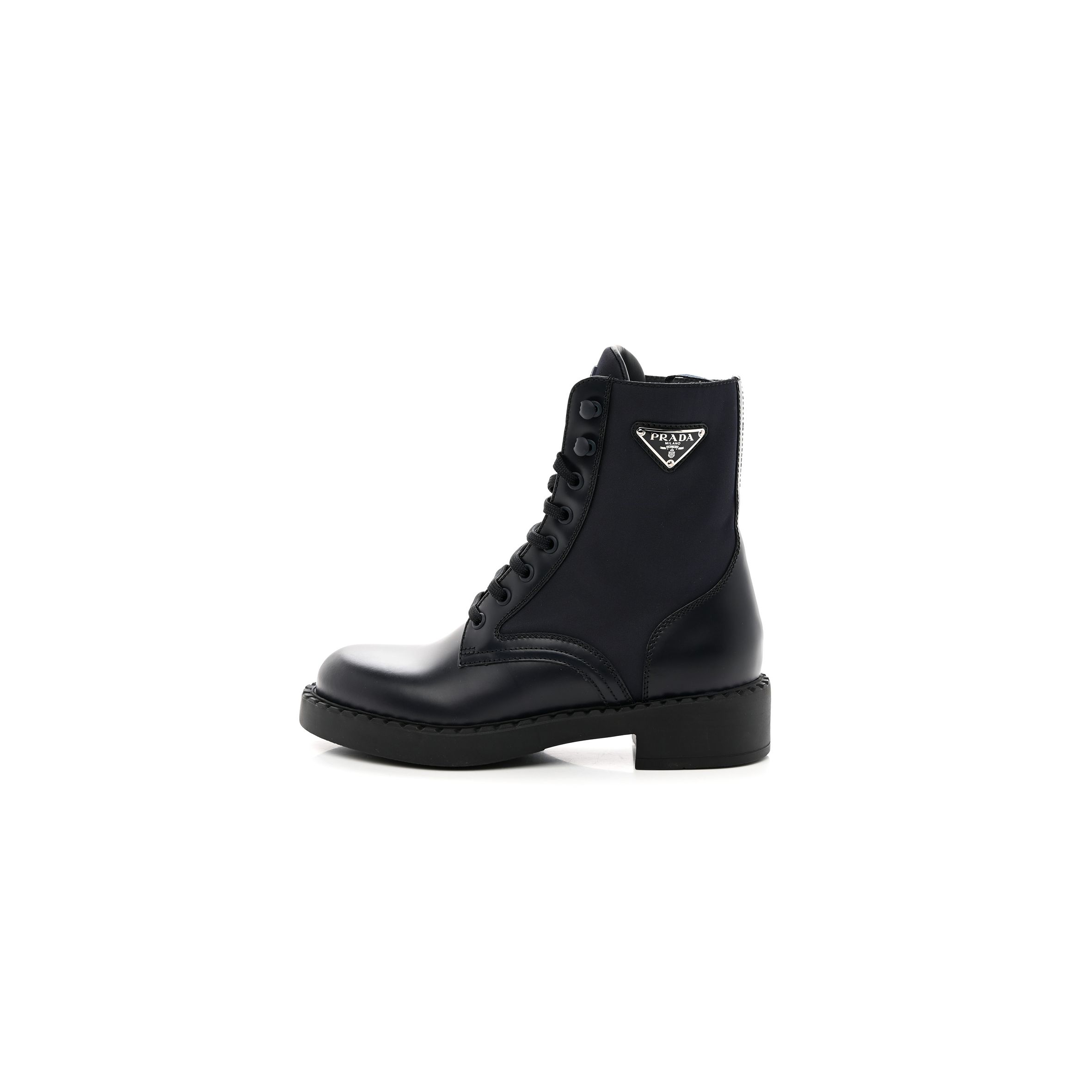PRADA SPAZZOLATO RE-NYLON METAL TRIANGLE LOGO WOMENS 50MM COMBAT BOOTS 37 BLUE PRADA SPAZZOLATO RE-NYLON METAL TRIANGLE LOGO WOMENS 50MM COMBAT BOOTS 37 BLUE