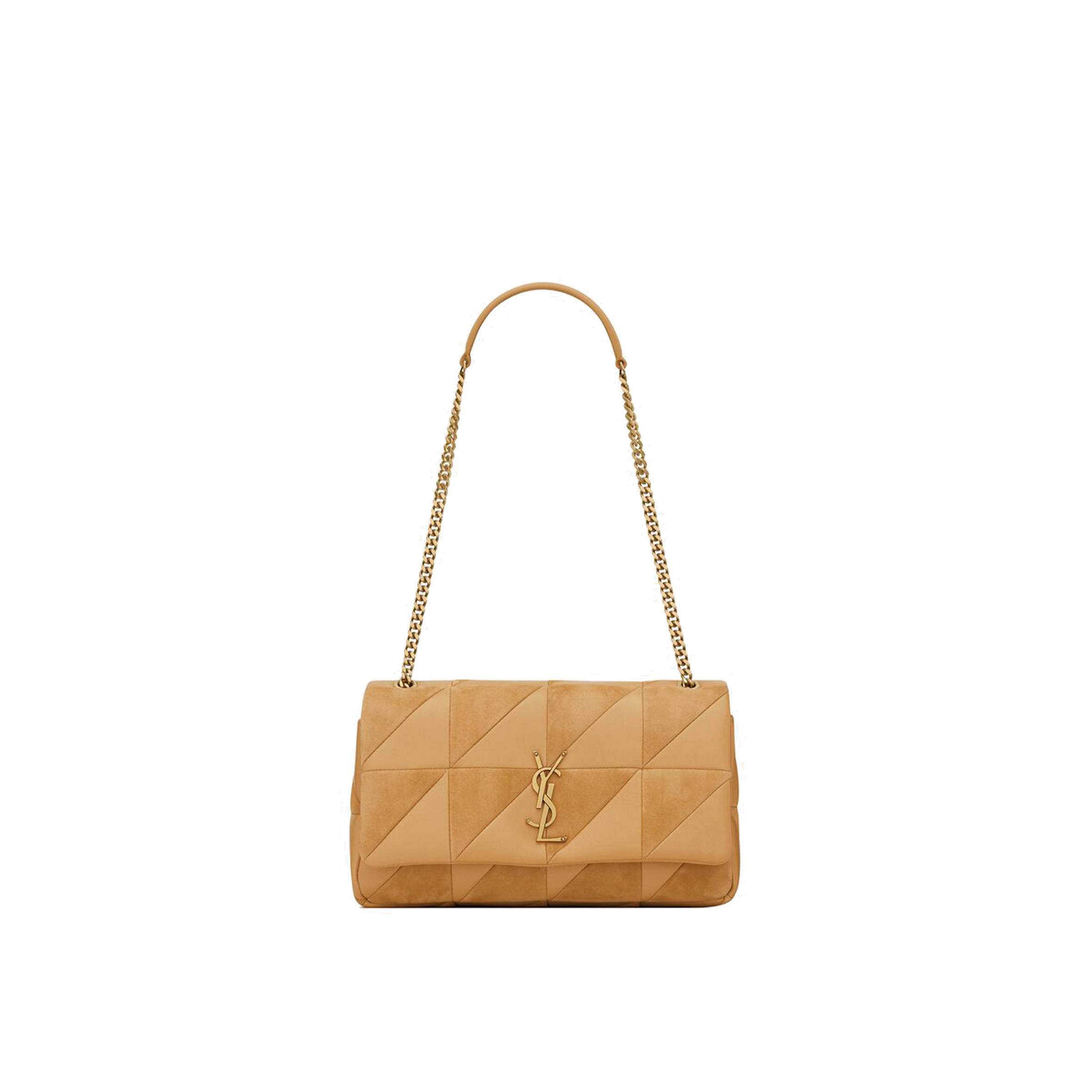 YSL JAMIE MEDIUM CHAIN BAG "CARRÉ RIVE GAUCHE" IN LAMBSKIN AND SUEDE" IN LAMBSKIN AND SUEDE 515821COPP77019 (25*15*7.5cm) YSL JAMIE MEDIUM CHAIN BAG "CARRÉ RIVE GAUCHE" IN LAMBSKIN AND SUEDE" IN LAMBSKIN AND SUEDE 515821COPP77019 (25*15*7.5cm)