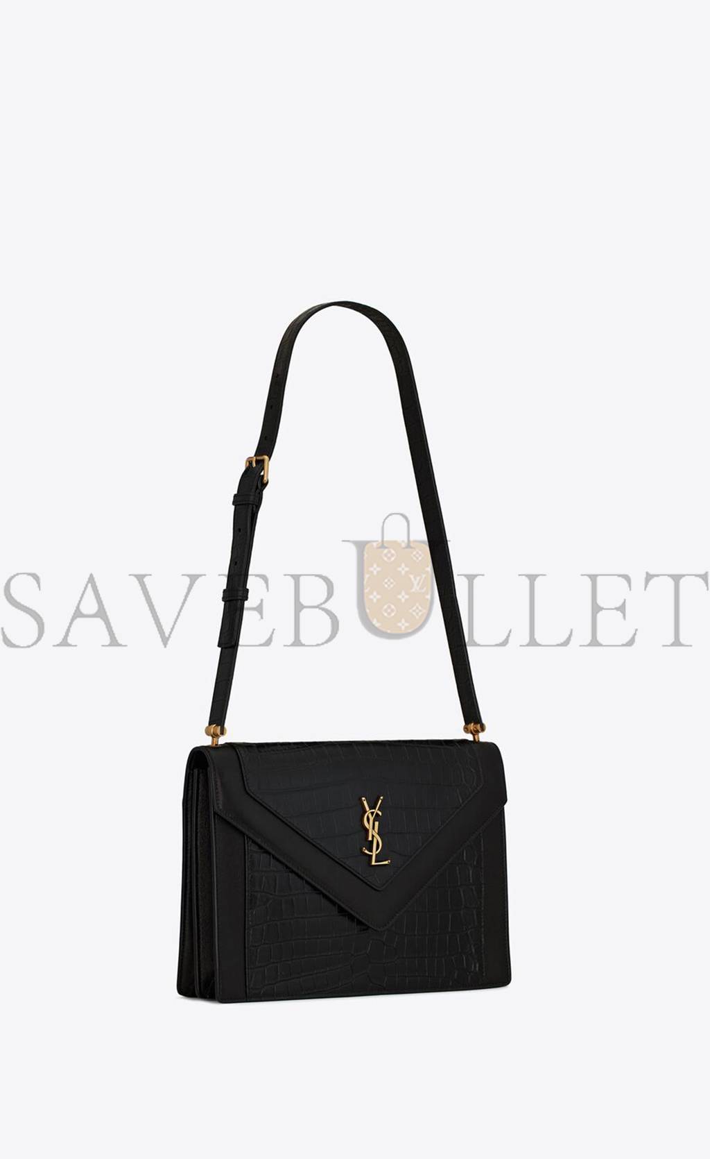 YSL GABY SATCHEL IN CROCODILE-EMBOSSED LACQUERED LEATHER AND LAMBSKIN 695724DZEUW1000 (26*18*5cm) YSL GABY SATCHEL IN CROCODILE-EMBOSSED LACQUERED LEATHER AND LAMBSKIN 695724DZEUW1000 (26*18*5cm)