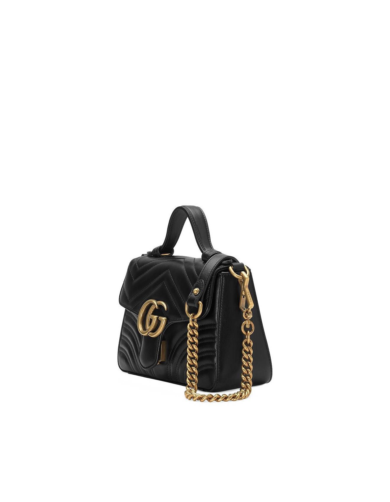 GUCCI GG MARMONT MINI TOP HANDLE BAG (21*15.5*8cm)